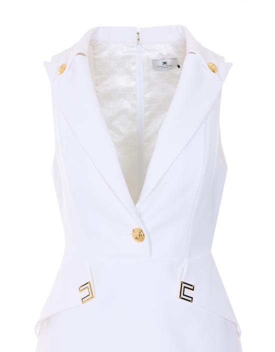 26SS 엘리자베타프랜치 미디 원피스 AB92461E2 360 White - ELISABETTA FRANCHI