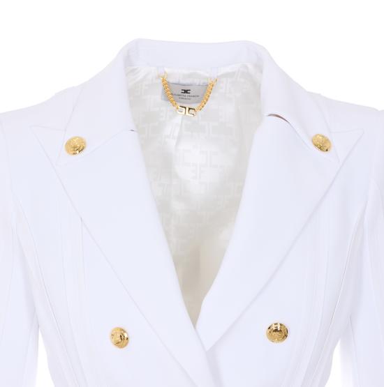 26SS 엘리자베타프랜치 수트 자켓 GI21861E2 360 White - ELISABETTA FRANCHI