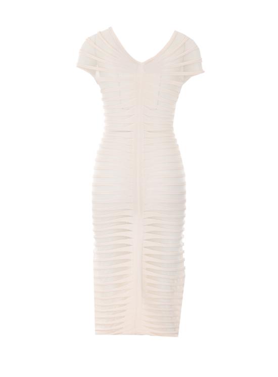 26SS 엘리자베타프랜치 미디 원피스 AM26T62E2 193 White - ELISABETTA FRANCHI