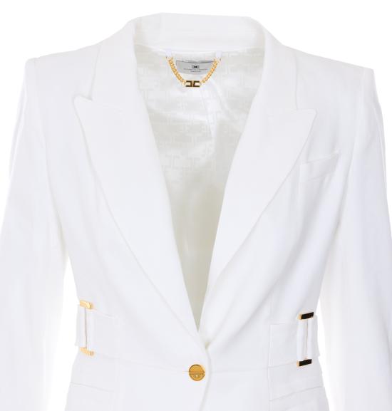 26SS 엘리자베타프랜치 수트 자켓 GI23662E2 360 White - ELISABETTA FRANCHI