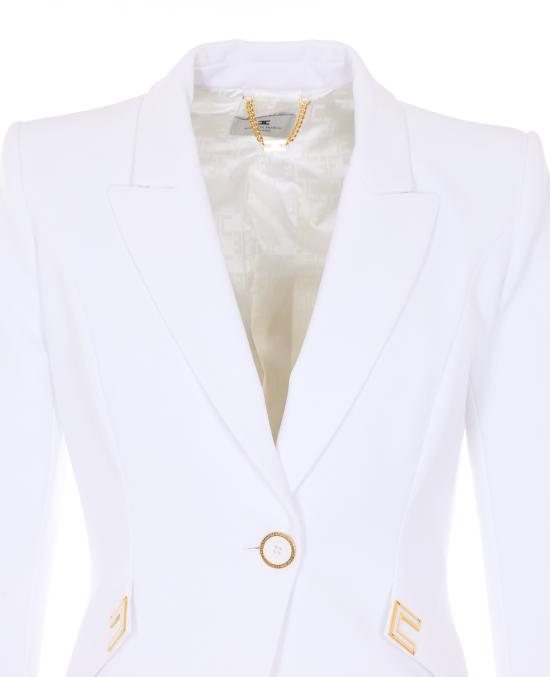 26SS 엘리자베타프랜치 수트 자켓 GI21561E2 360 White - ELISABETTA FRANCHI