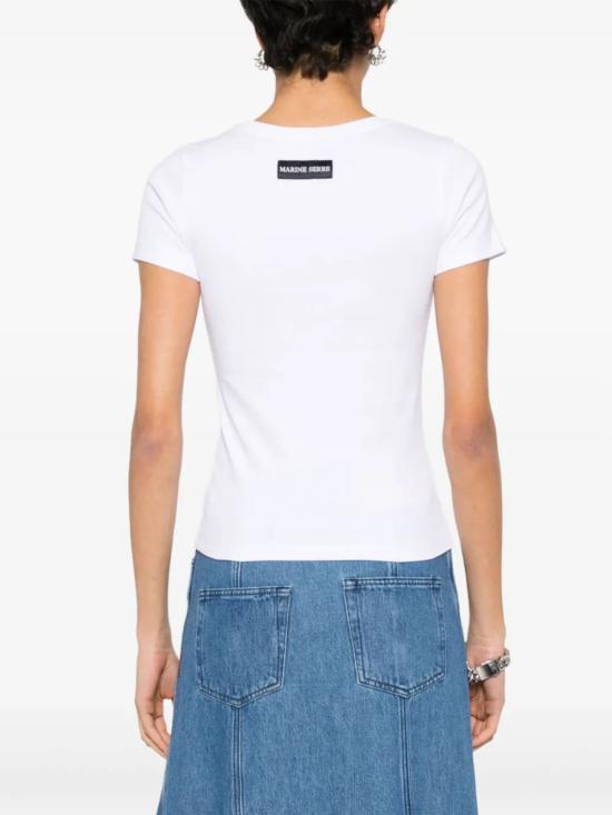 26SS 마린세르 반팔 티셔츠 WTT012A CJER0008WH10 White - MARINE SERRE