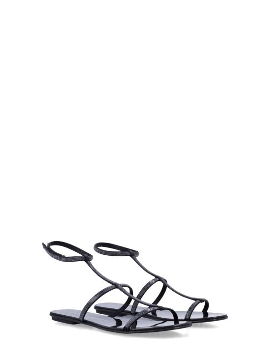 26SS 샌들 ENOLA 01 005 BLACK SATIN - PEDRO GARCIA