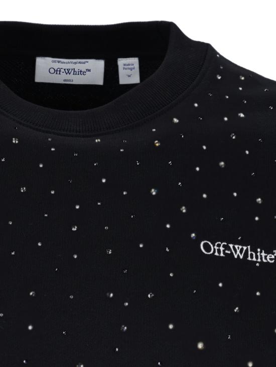 26SS 오프화이트 긴팔 티셔츠 44MBA057S26F001101 BLACK WHITE Black - OFF WHITE