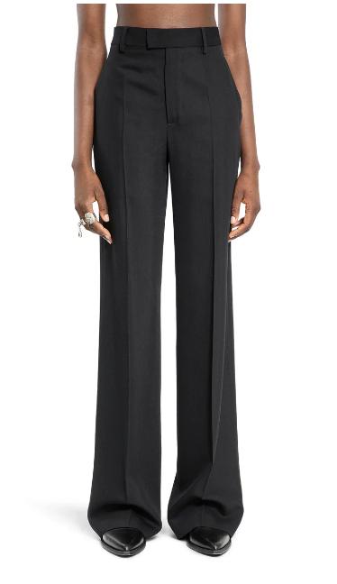 26SS 앤 드뮐미스터 스트레이트 팬츠 B0011423FA558 099 BLACK - ANN DEMEULEMEESTER