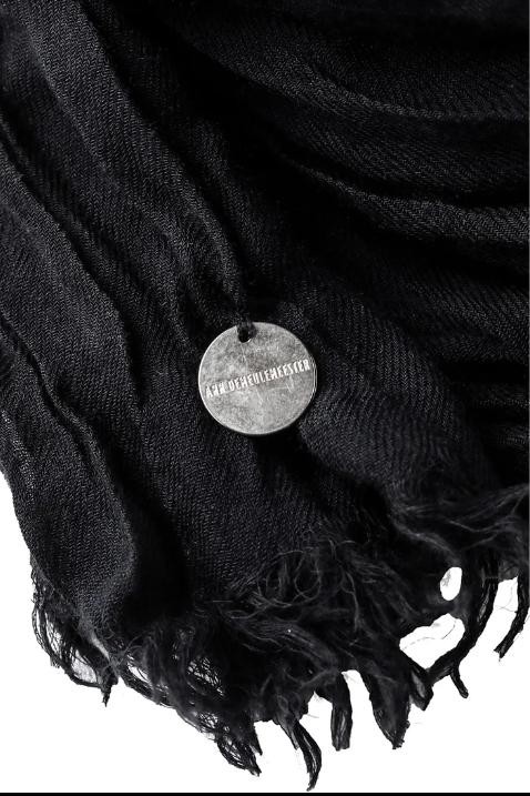 26SS 앤 드뮐미스터 머플러/스카프 B0012637FA592 099 BLACK - ANN DEMEULEMEESTER