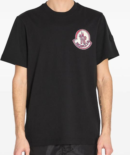 26SS 몽클레어 반팔 티셔츠 L10918C0003489B8U 999 BLACK