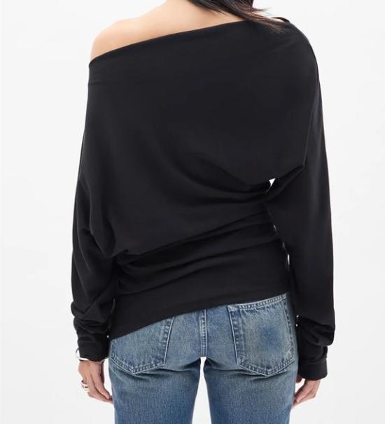 26SS 앤 드뮐미스터 긴팔 티셔츠 B0013815FA045 099 BLACK - ANN DEMEULEMEESTER
