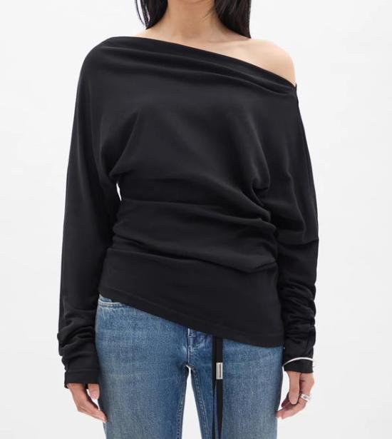 26SS 앤 드뮐미스터 반팔 티셔츠 B0013815FA045 099 BLACK