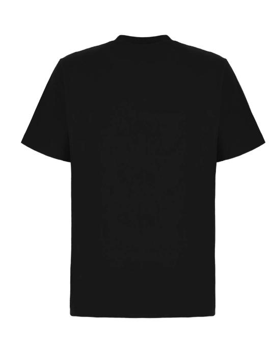 26SS 몽클레어 리본 로고 코튼 티셔츠 L10938C0001789B8Y 999 BLACK - MONCLER