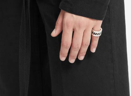 26FW 앤 드뮐미스터 반지 B0013705OT018 080 ANTIQUE SILVER - ANN DEMEULEMEESTER
