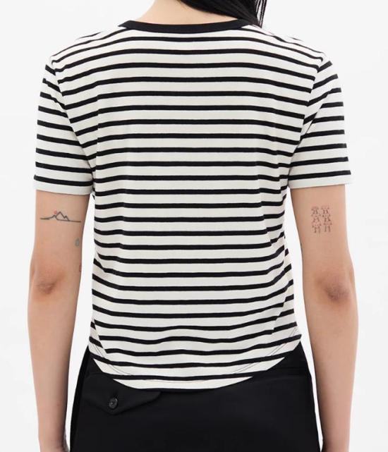 26SS 앤 드뮐미스터 반팔 티셔츠 B0013839FA717 D0094 BLACK CHALK - ANN DEMEULEMEESTER