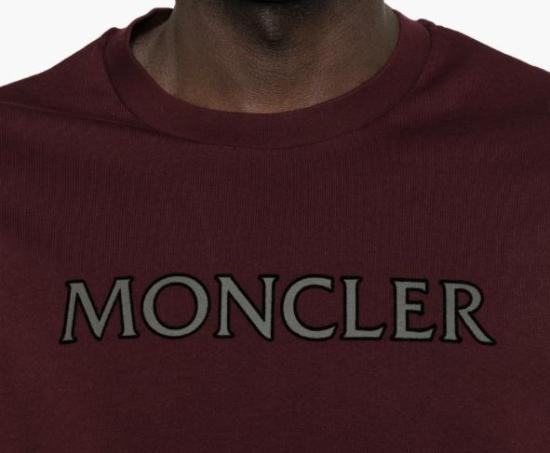 26SS 몽클레어 반팔 티셔츠 L10918C0007589B8U 480 DARK RED - MONCLER