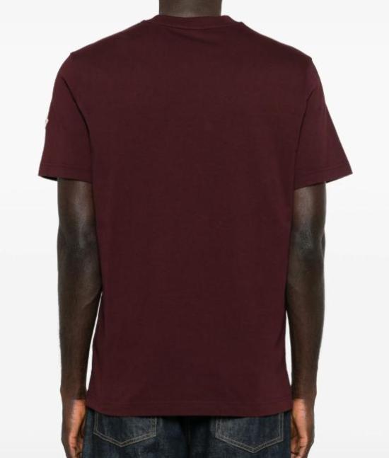 26SS 몽클레어 반팔 티셔츠 L10918C0007589B8U 480 DARK RED - MONCLER