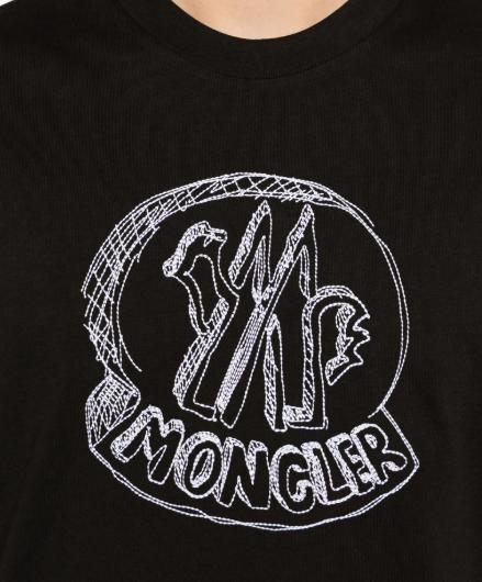 26SS 몽클레어 반팔 티셔츠 L10918C0003589AUG 999 BLACK - MONCLER
