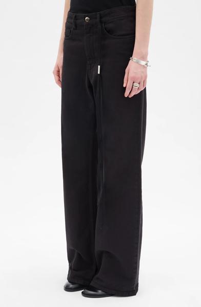 26SS 앤 드뮐미스터 스트레이트 팬츠 B0013624FA038 099 BLACK - ANN DEMEULEMEESTER