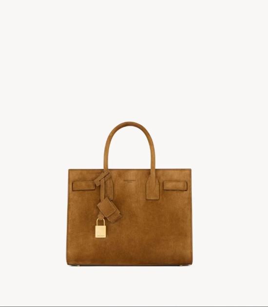 26SS 생로랑 토트백 4218591U80W 2916 ORANGE CARAMEL COGN