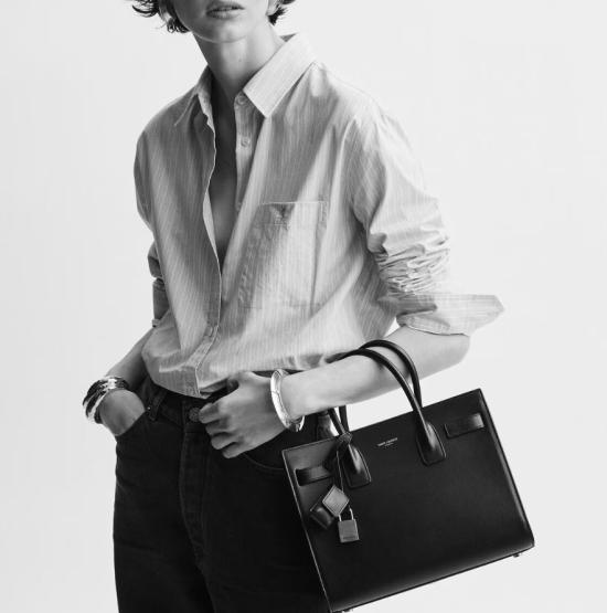 26SS 생로랑 토트백 4218591U80W 2916 ORANGE CARAMEL COGN - SAINT LAURENT