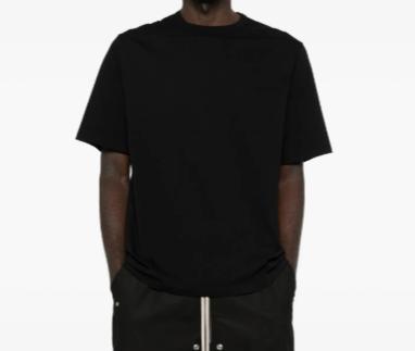 26SS 릭 오웬스 반팔 티셔츠 RU01F2232JA 09 BLACK