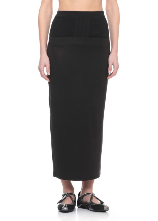 26SS 디 아티코 미디 스커트 260WCS00290 JJJ075AA100 Black - THE ATTICO