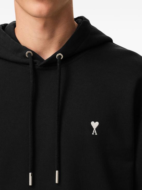 26SS 아미 ADC 코튼 후디 HSW764730045 BLACK WHITE CREAM DOM - AMI