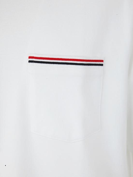 26SS 톰브라운 반팔 티셔츠 MJS183A07323100 WHITE DOM - THOM BROWNE