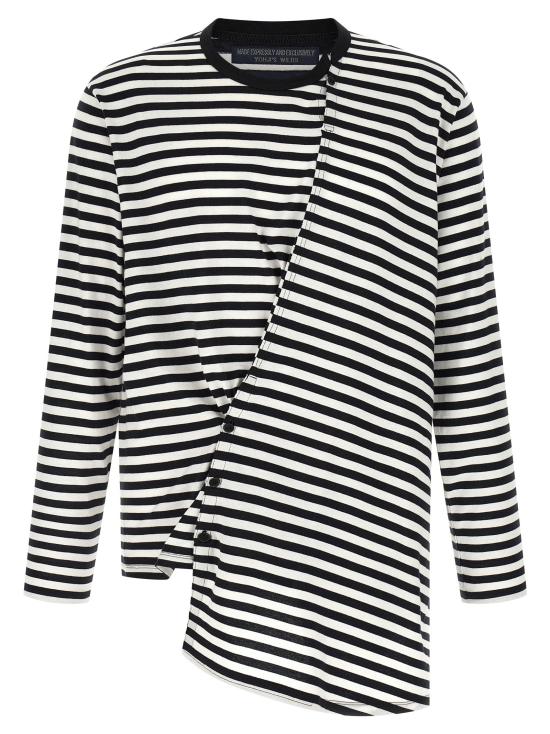 26SS 요지 야마모토 스웨터 HKT56074WHTXBLK1 - YOHJI YAMAMOTO