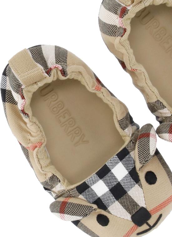 26SS [키즈] 버버리 플랫 슈즈 8118228 B N1 MARLOWB9368 Beige - BURBERRY