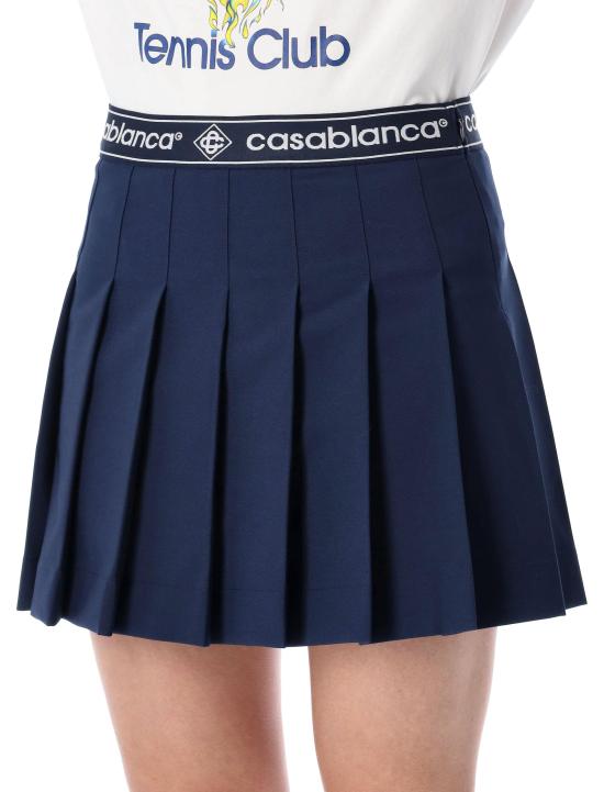 26SS 카사블랑카 미디 스커트 WSP26SK188 01 BLUE - CASABLANCA