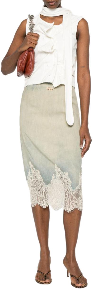 26SS 디젤 미디 스커트 A217840CEDE01 BLUE - DIESEL