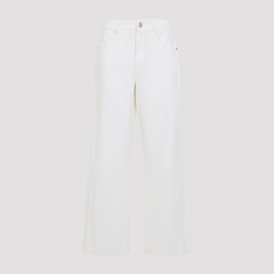 26SS 막스마라 스트레이트 팬츠 2619131083600 001 BIANCO LINO WHITE - MAX MARA