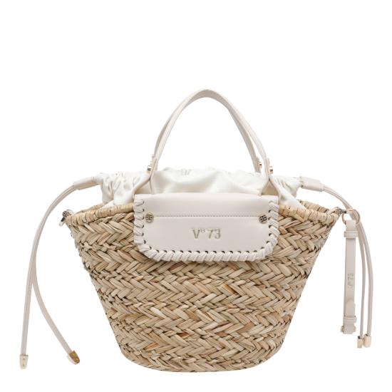 26SS 브이73 토트백 73BS9N202 OFF WHITE NATURALE White