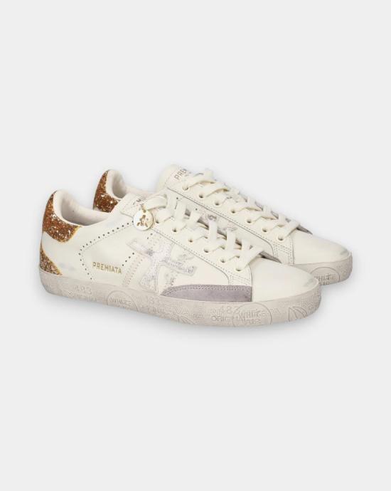 26SS 프리미아타 스티븐 로우 스니커즈 STEVEND 8059 GOLD White - PREMIATA