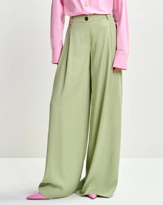 26SS 에센셜앤트워프 팔라초 팬츠 JUSTICIA BS22BASIL SMASH Green - ESSENTIEL ANTWERP