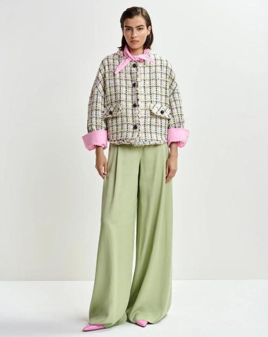 26SS 에센셜앤트워프 팔라초 팬츠 JUSTICIA BS22BASIL SMASH Green - ESSENTIEL ANTWERP