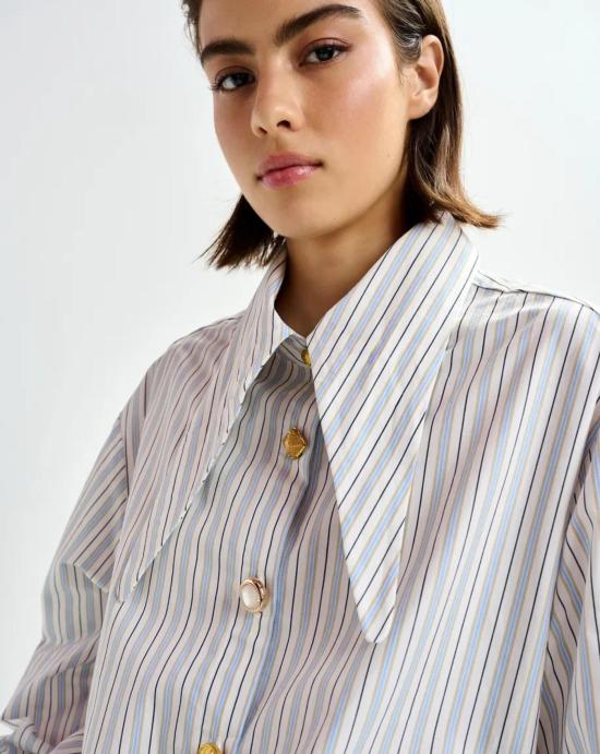 26SS 에센셜앤트워프 셔츠 JOMATO J1NBNILE BLUE Blue - ESSENTIEL ANTWERP