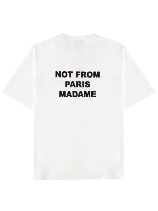 26SS 드롤드무슈 반팔 티셔츠 TS203 CO002OPTICWHITE - DROLE DE MONSIEUR