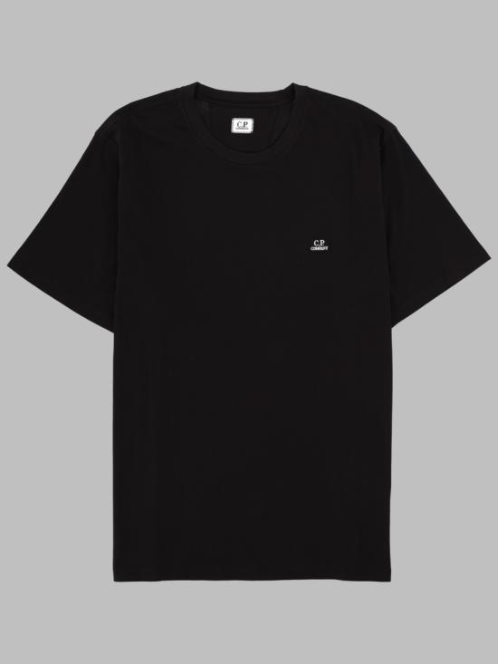 26FW 씨피 컴퍼니 30/1 저지 숏슬리브 로고 패치 티셔츠 RCCMTS726A 005100W999 BLACK
