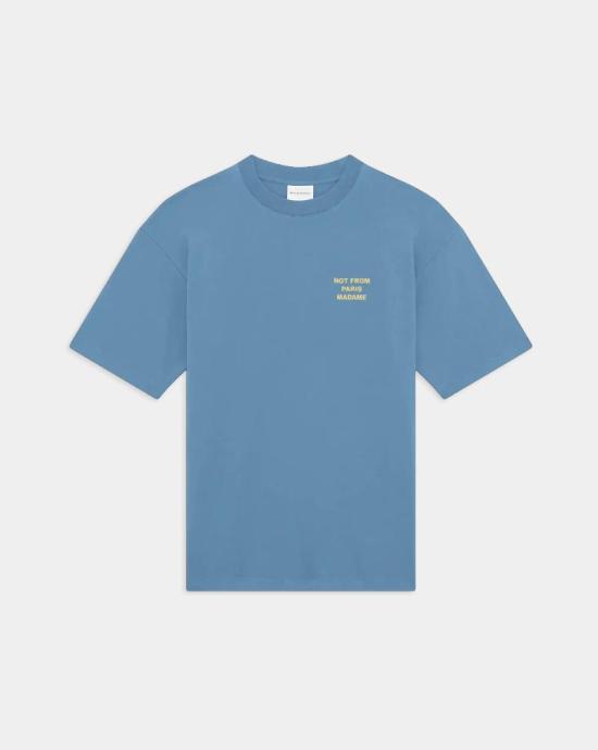 26SS 드롤드무슈 반팔 티셔츠 K TS203 CO002ATBL Blue