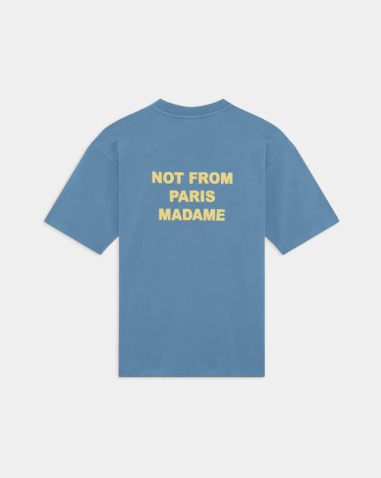26SS 드롤드무슈 반팔 티셔츠 K TS203 CO002ATBL Blue - DROLE DE MONSIEUR