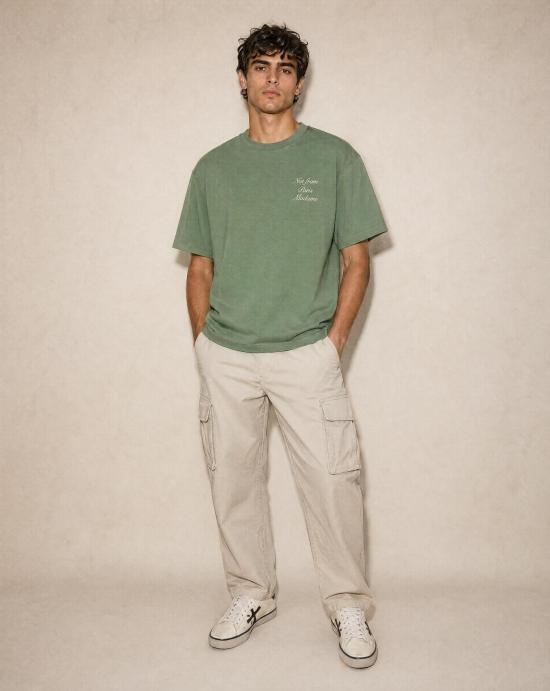 26SS 드롤드무슈 반팔 티셔츠 K TS209 CO002LGN Light green - DROLE DE MONSIEUR