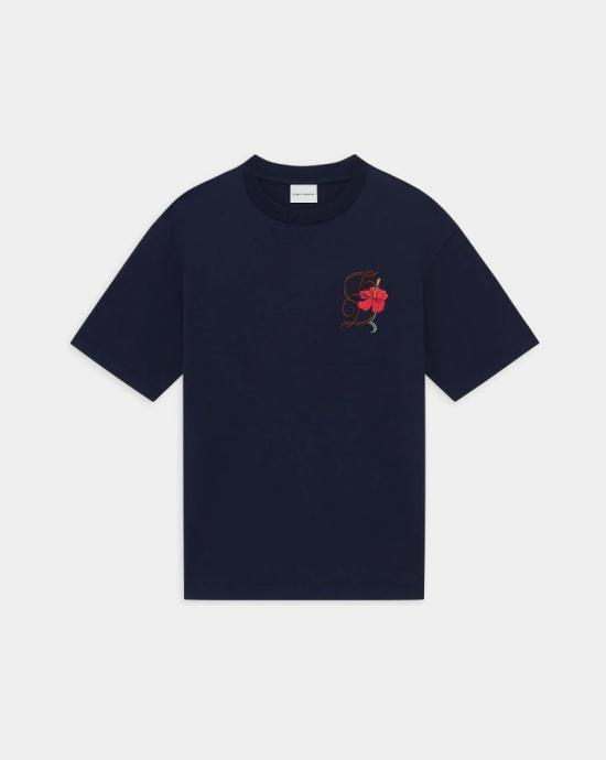 26SS 드롤드무슈 반팔 티셔츠 K TS316 CO248NY Blue