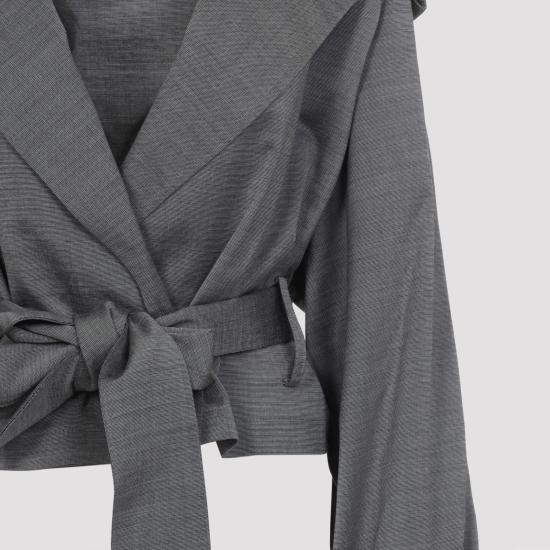 26SS 더프랭키샵 자켓 TRFS21531 107 GREY MELANGE - THE FRANKIE SHOP