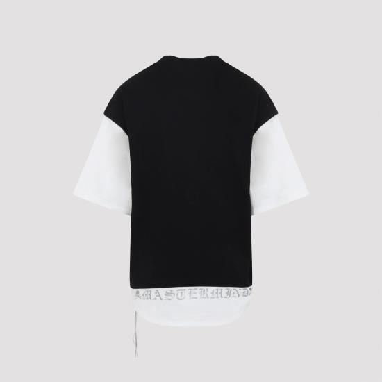 26SS 마스터마인드 반팔 티셔츠 MJ26EE1TS099 020 BLACK WHITE - MASTERMIND