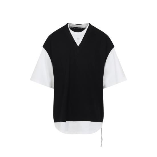 26SS 마스터마인드 반팔 티셔츠 MJ26EE1TS099 020 BLACK WHITE - MASTERMIND