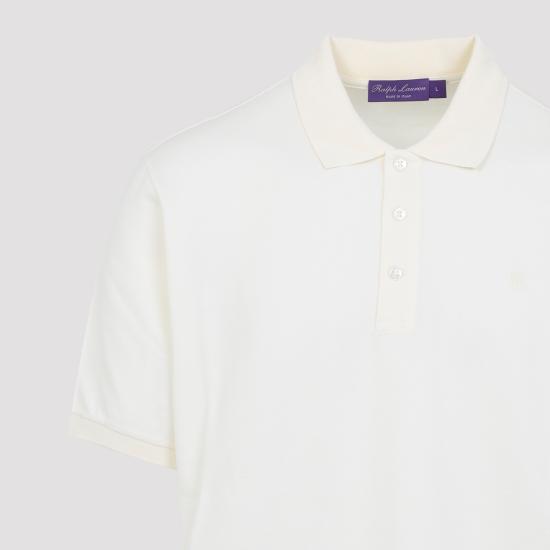 26SS 랄프로렌 퍼플라벨 폴로 티셔츠 790877021026 CLASSIC CREAM - RALPH LAUREN PURPLE LABEL