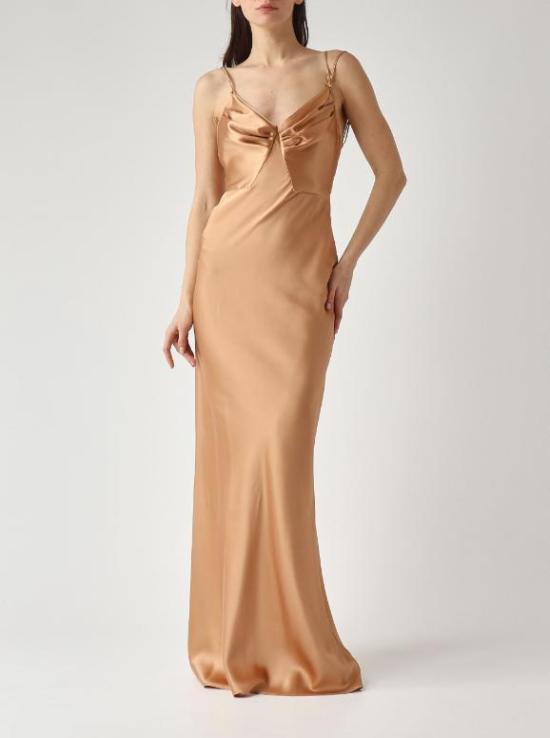 26SS 엘리자베타프랜치 미디 원피스 ABR3362E2 EV8 Suede - ELISABETTA FRANCHI