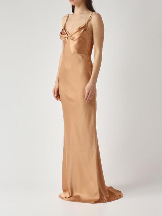 26SS 엘리자베타프랜치 미디 원피스 ABR3362E2 EV8 Suede - ELISABETTA FRANCHI