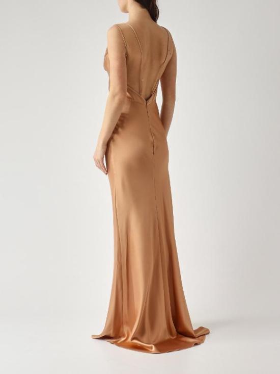 26SS 엘리자베타프랜치 미디 원피스 ABR3362E2 EV8 Suede - ELISABETTA FRANCHI