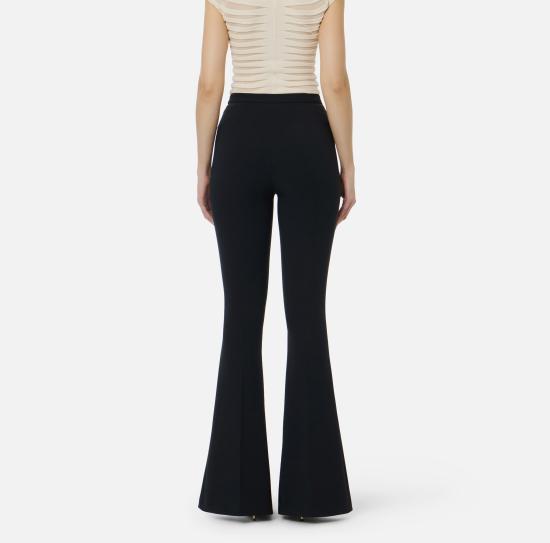 26SS 엘리자베타프랜치 플레어 팬츠 PA15961E2 685 Nero burro - ELISABETTA FRANCHI